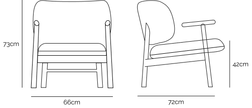 Enzo Velvet Single Seater Lounge Chair